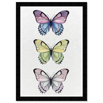 15" x 21" Butterfly Set Animals Framed Art Print - Wynwood Studio