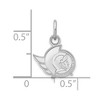 Black Bow Jewelry 10k White Gold Ottawa Senators NHL Extra Small Pendant - 2 of 3