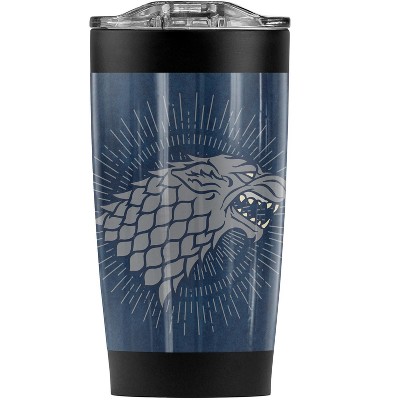 Game Of Thrones Stark Sigil Steel Tumbler 20oz Coffee Travel Mug