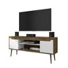 GDFStudio Bradley Mid-Century Modern 63" TV Stand with 2 Open Shelves and 2 Doors - 4 of 4