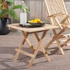 Saba Teak Folding Square Table - Indoor/Outdoor - PAT6602 - Natural - Safavieh - 2 of 4