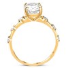 Pompeii3 Certified 3.26Ct TW Oval Diamond Engagement Ring 14k Yellow Gold Lab Created - Size 7 - 3 of 4