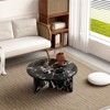 ALEXOUN Round Coffee Table 31.5" – Modern Minimalist Nordic Style Scratch & Heat-Resistant MDF Top,for Living Room, Office, Bedroom - 2 of 4