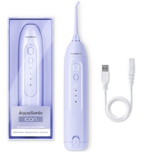 AquaSonic Icon Electric Water Flosser - Rechargeable, Included Jet Tip, Charging Cord, Home & Travel Use - 1 of 4