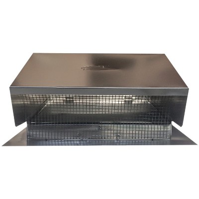 Builder’s Best Black Metal Roof Vent Cap 6"–8" 3 1/4" X 10" Universal Flush BDB012634