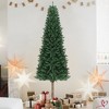 6FT/7.5FT/9FT/12FT Christmas Artificial Pencil Tree with Dual-Color LED Light - 4 of 4