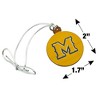 McNeese State University Secondary Logo Mini Small Tiny Wood Christmas Tree Holiday Ornament - 4 of 4