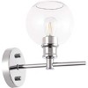 Elegant Lighting Collier 1 light Chrome and Clear glass Wall sconce - 3 of 4