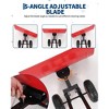 Heavy-Duty Rolling Snow Shovel, 29" Blade, 3-Size Metal Blade & Adjustable Handle, with Wheels for Driveway and Sidewalk - 4 of 4