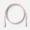 4ft USB-A to USB-C Silicone Cable -heyday™ Cosmetic Pink - 3 of 3