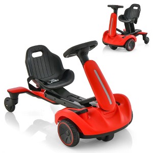 Costway 6V Kids Ride On Drift Car Electric Drifting Go Kart for Kids with 360° Spin Dark/Pink/Red/White - 1 of 4