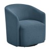 TiramisuBest Blue Swivel Barrel Chair - 3 of 4