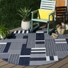 Beach House BHS402 UV & Stain Resistant Non-Shedding Power Loomed Indoor/Outdoor Rugs - Safavieh - 2 of 4