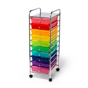 10 Shelf Rolling Cart Rainbow - up&up™ - 1 of 3