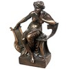 Design Toscano Sappho with Harp (c. 1920) Statue - image 3 of 4