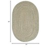 Colonial Mills Tremont Braided Rug, Palm 2'x3', Oval Shape - 2 of 3