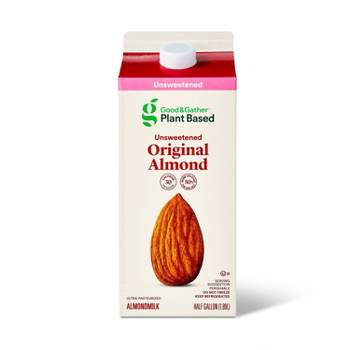Unsweetened Original Almond Milk - 0.5gal - Good & Gather™