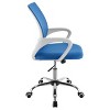 Vynxaria Anaheim Blue Upholstered Adjustable Home Office Desk Chair - 4 of 4