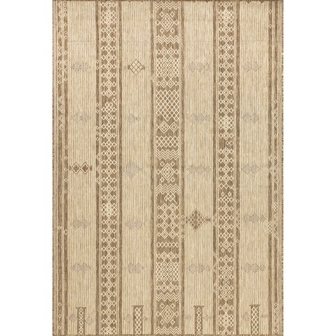 2'x3' Wynn Braided Indoor/Outdoor Area Rug Tan - nuLOOM