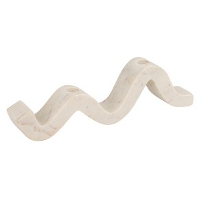 Marble Wave Double Taper Candle Holder - 1 of 4