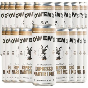 Owen’s Craft Mixers | Espresso Martini | Handcrafted in the USA with Premium Ingredients | Vegan & Gluten-Free Soda Mocktail and Cocktail Mixer - 1 of 4