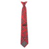 Jacob Alexander Men's Red Christmas Plaid Pre-Tied Clip-On Neck Tie - 3 of 4