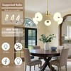 Maxax 32" 5-Light Gold LED Chandelier,  Mid-Century Modern Ceiling Lighting for Living Room Bedroom Dining Room - 4 of 4