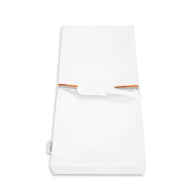 White PVC-Free PEVA 4-Sided Contoured Baby Changing Pad