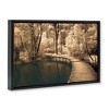 Stupell Industries Take My Lead Curved Bridge Floating Frame Canvas Art - 2 of 4