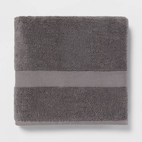 2pk Performance Bath Towel Set Gray - Threshold