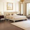 Galano Weiss Clara Platform Bed with Headboard in Oslo Oak, Amber Walnut - 3 of 4