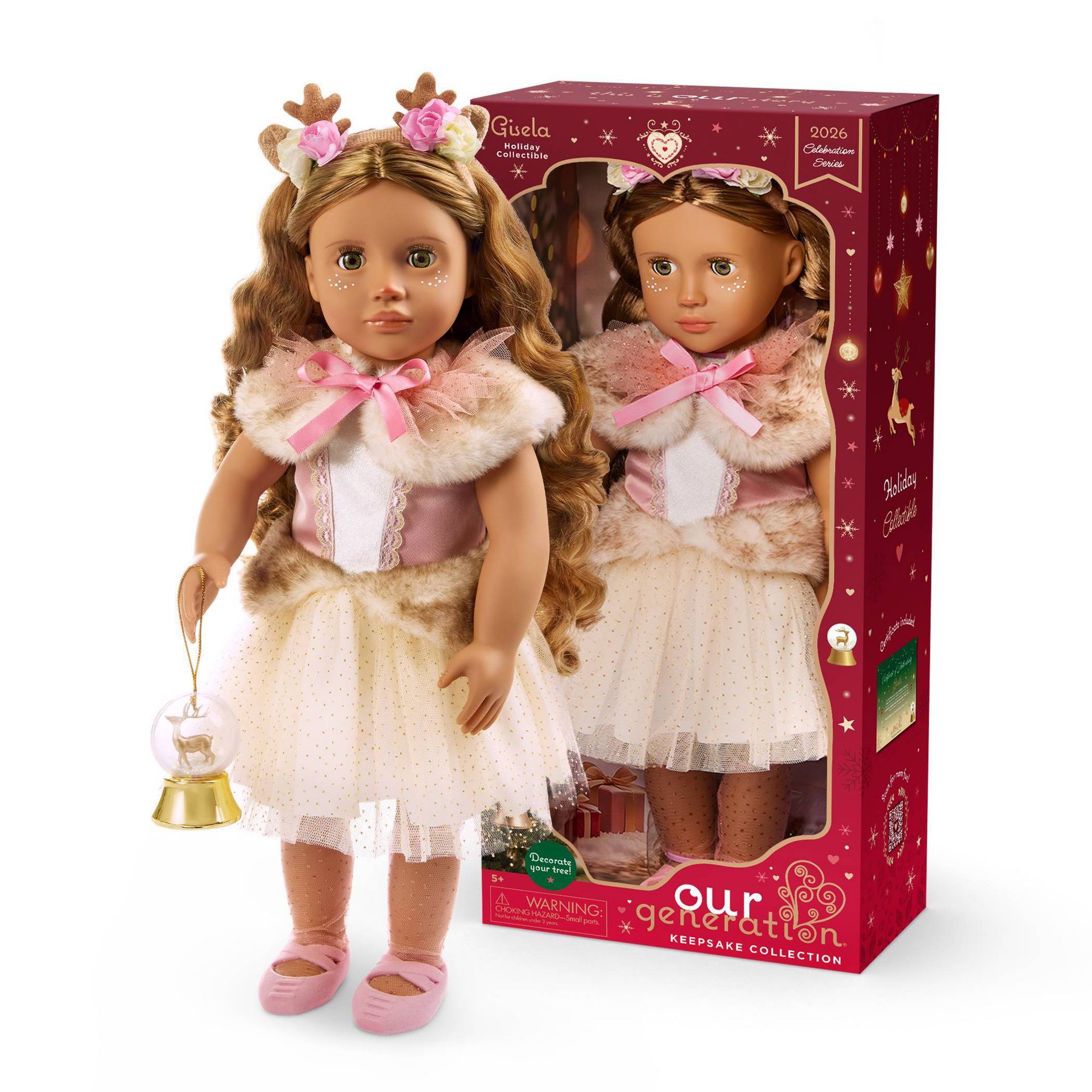 Our Generation Gisela Holiday Collectible 18" Doll in Reindeer-Inspired Outfit Keepsake Collection 2026 Celebration Series (Target Exclusive)