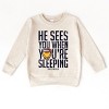 SmileyWorld He Sees You When You're Sleeping - Toddler Graphic Sweatshirt - 2 of 4