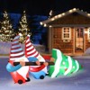 Angel Sar 7FT Christmas Inflatable, Gnomes Pulling Tree with LED Lights, Funny Yard Blow Up Decor for Holiday Party Indoor Outdoor - 4 of 4