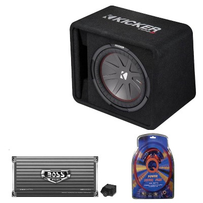 kicker subwoofer amp and speakers pack