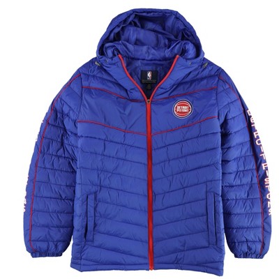 G-III Sports Mens Detroit Pistons Puffer Jacket