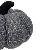 Northlight Knitted Fall Harvest Pumpkin - 7.5" - Gray and Black - 4 of 4