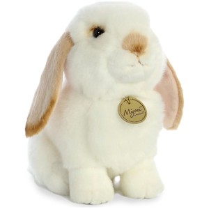 Aurora® Miyoni® White and Tan Lop Eared Rabbit 11" Inch Stuffed Animal Toy - 1 of 4