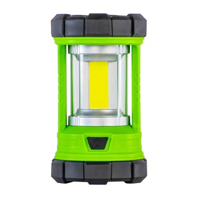 Life+Gear Green and Silver LED Lantern with Power Bank