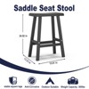 FURNIinspire Counter And Bar Stools Bar Stool Without Back And Armrests, Metal Frame Industrial Style Bar Stool, Black, 15.91"*13.23"*24.02" - 3 of 4