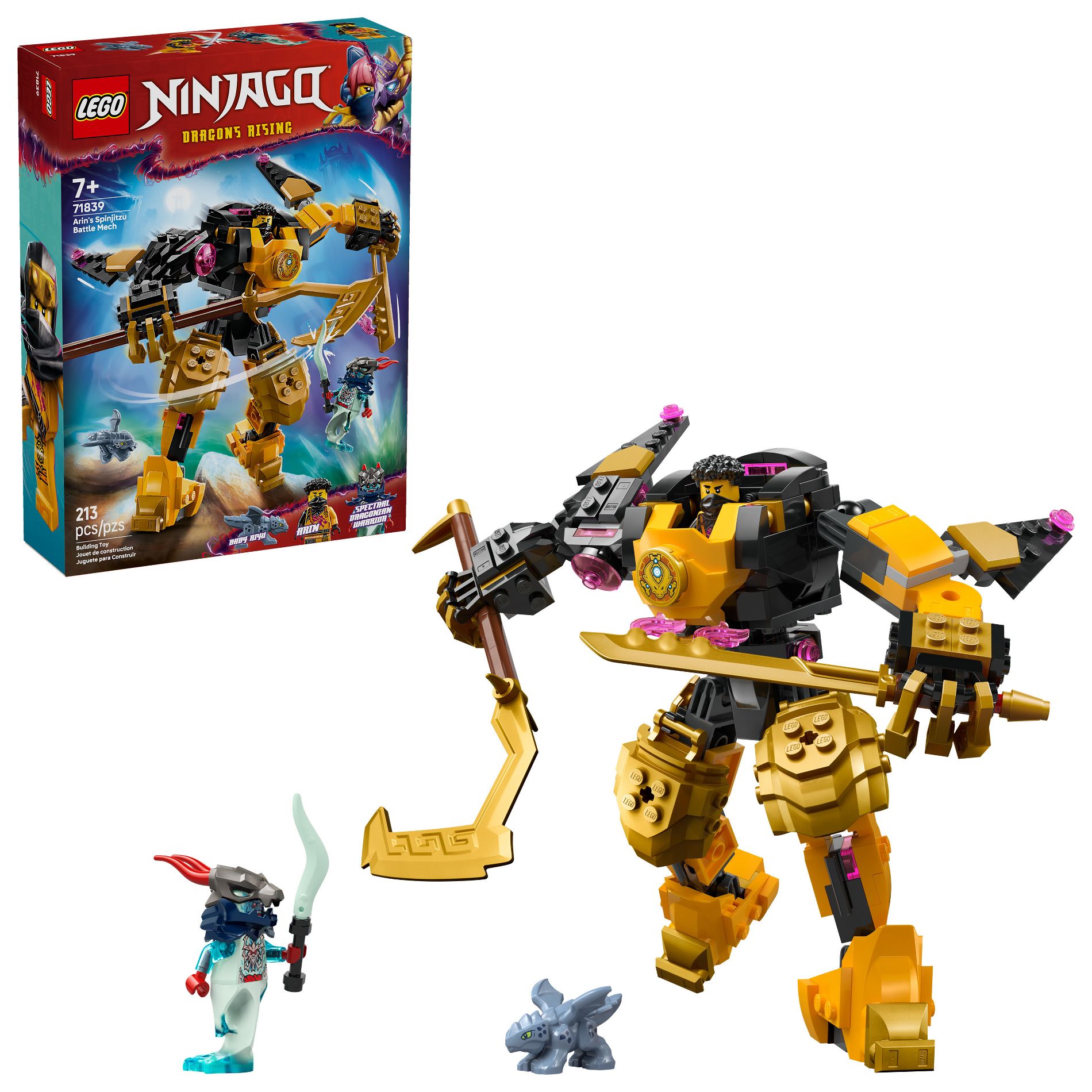 LEGO NINJAGO Arin’s Spinjitzu Battle Mech Kids Toy 71839