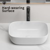 Hrinhom 17.9"W Bathroom Vanity Sink,Modern Ceramic Wash Basin Without Faucet - 3 of 4