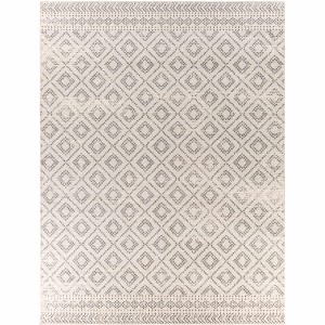 Hauteloom Webb White Charcoal Trellis Area Rug - 1 of 4