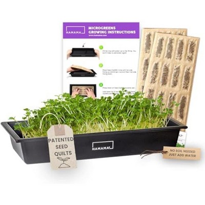 HAMAMA Microgreens Growing Kit - Sprouts Growing Kit, Sprouting Kit - Grow Microgreens Indoor