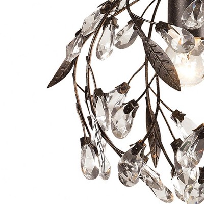 Circeo Deep Rust Crystal Mini Pendant Light