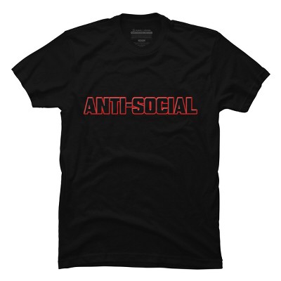 Men's Design By Humans ANTI-SOCIAL BEHAVIOR By Abstractofficial T-Shirt