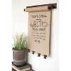 Hanging Note Roll 4" H - Metal Frame with 4 Brass Finish Clips (Set of 2) By Kalalou - 2 of 3