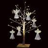 4E's Novelty Glass Angel Ornaments for Christmas Tree (Set of 24) - 2.5" Mini Angels Decor, Clear Spun Glass Angel Ornaments for Holiday Season - 3 of 4