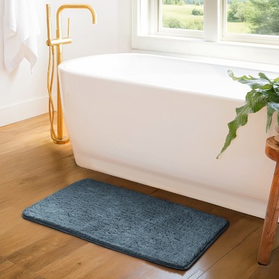 Plush Absorbent Bath Mat Rug with Anti-Skid Rubber Backing - Becky Cameron