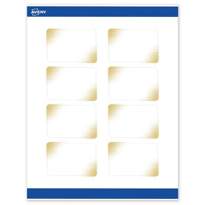 Avery Rectangle Labels, Gold Blush Pattern, 2" x 3"